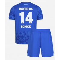 Otroški Nogometni dresi Bayer Leverkusen Patrik Schick #14 Tretji 2025-26 Kratek Rokav (+ Kratke hlače)